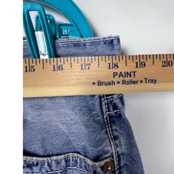 Big Star Men's Size 36 Blue Union Slim Straight Leg Distressed Denim Jeans - Picture 5 of 9